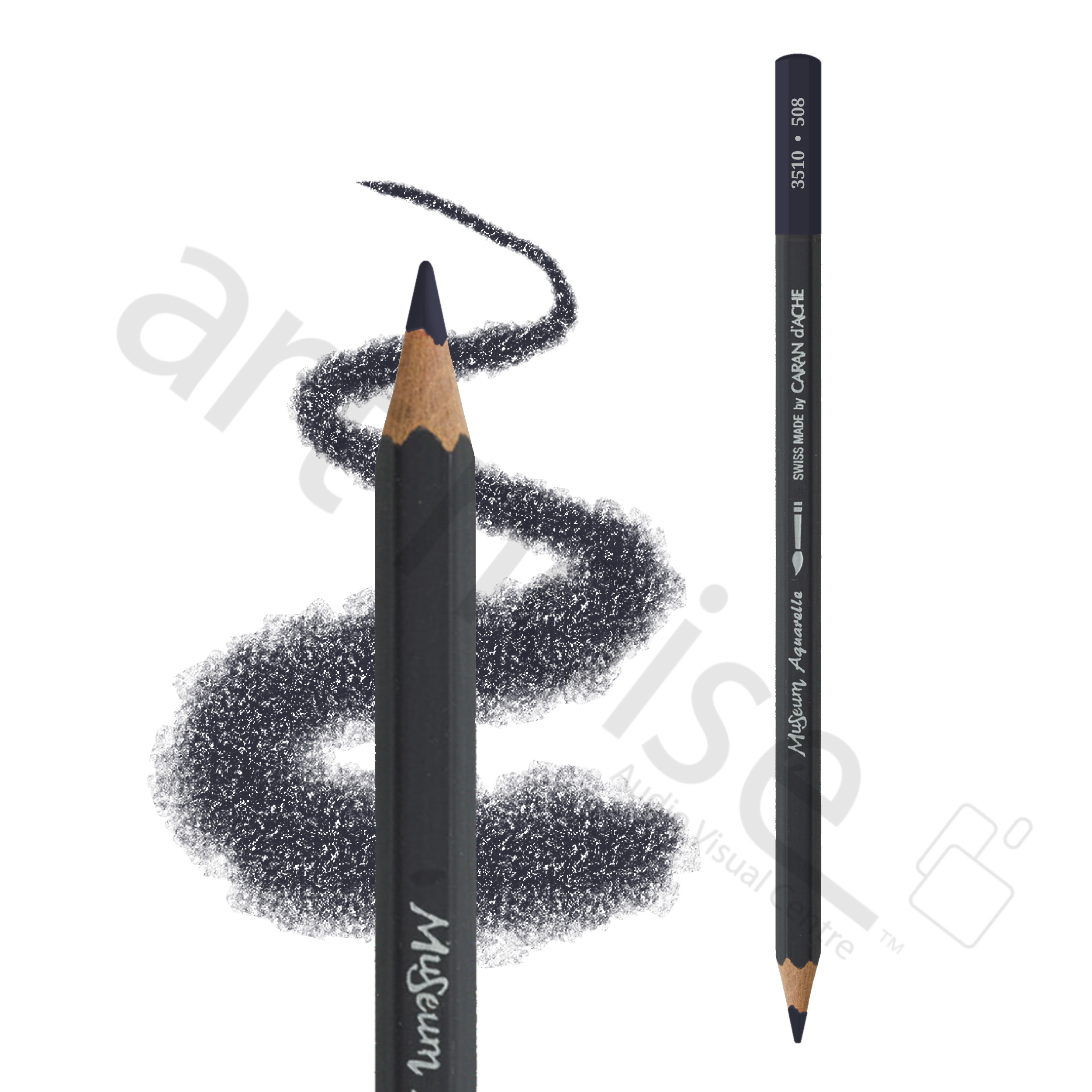 Caran d'Ache - Museum Watercolour Pencil - Black, White and Greys - Art Noise