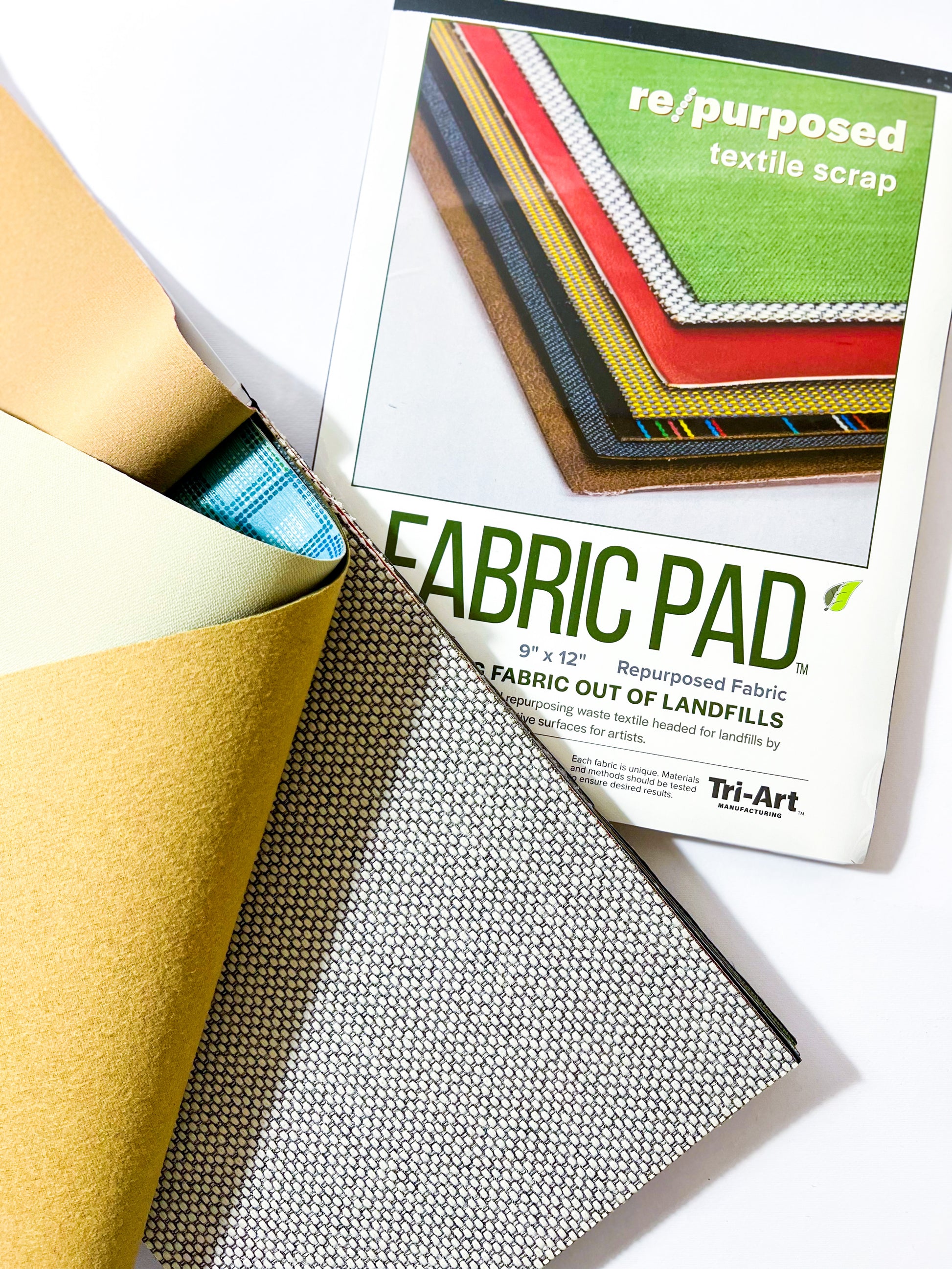 Tri-Art re/purposed Fabric Pad - Art Noise