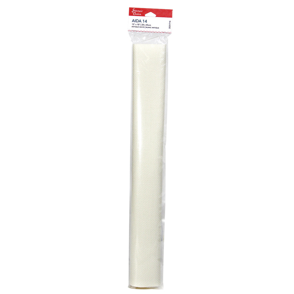 STITCHERS' CHOICE - Cotton 14ct Aida 38.1 x 45.7 cm (15″ x 18″) - Antique White - Art Noise