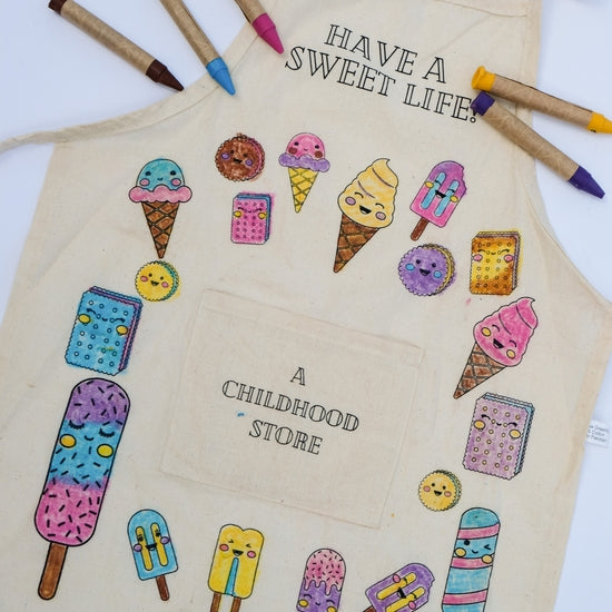 Colour Your Own Artist Apron Kits - Art Noise