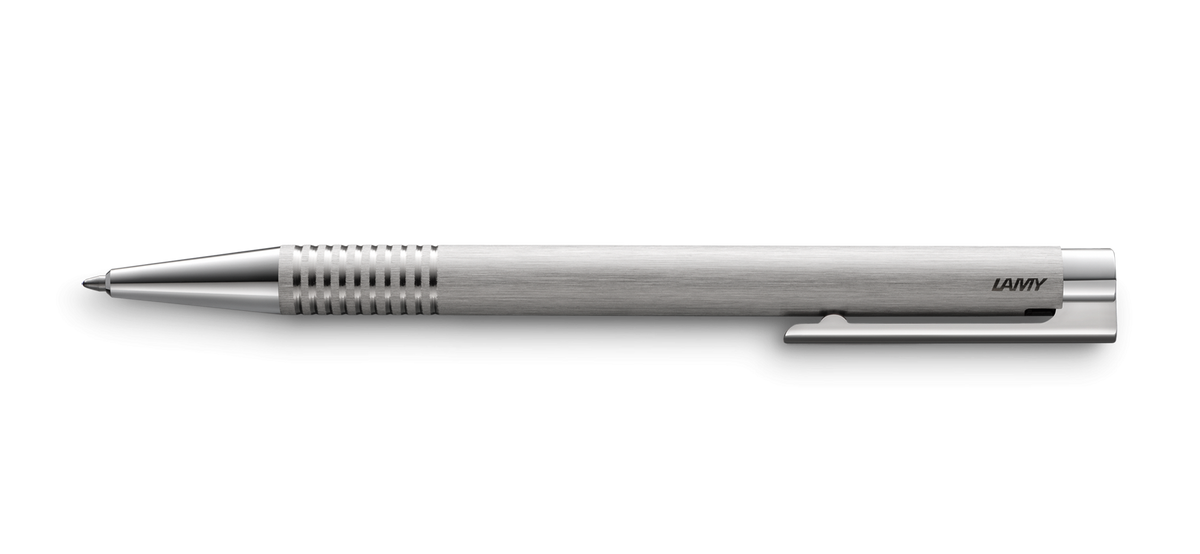Lamy - Logo - Ballpoint Pen - Brushed Steel (4441990529111)