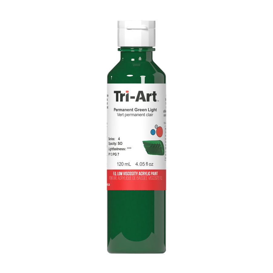 Tri-Art Low Viscosity - Permanent Green Light - 34mL - Art Noise