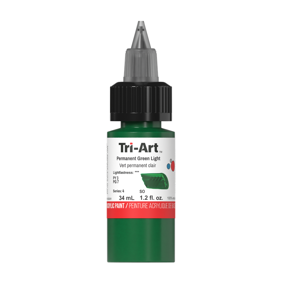 Tri-Art Low Viscosity - Permanent Green Light - 34mL - Art Noise