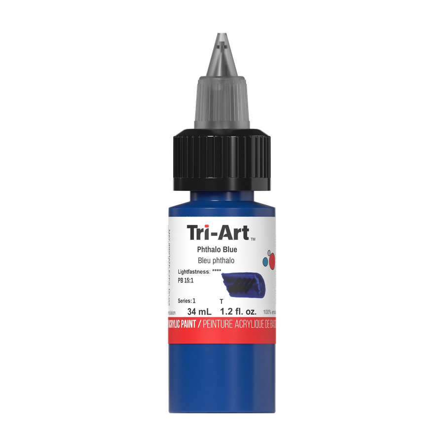Tri-Art Low Viscosity - Phthalo Blue - 34mL - Art Noise