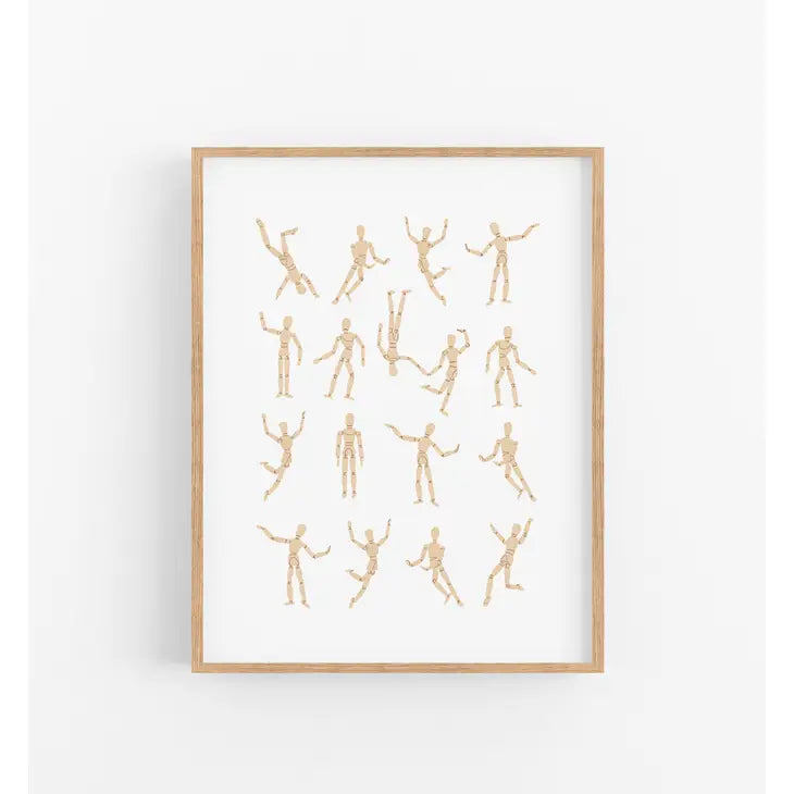 Artistry Cards - Wooden Mannequin Print