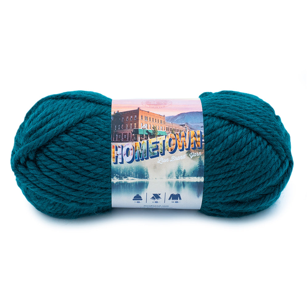 Lion - Hometown Yarn - 142g - Super Bulky 6 - 74m (81yds) - Montpelier Peacock - Art Noise