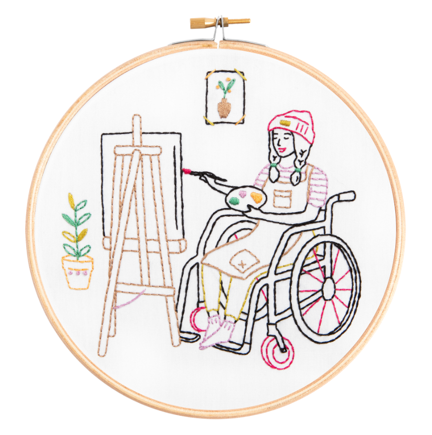 Hawthorn Handmade - Painting Wonderful Women Embroidery Kit - Art Noise