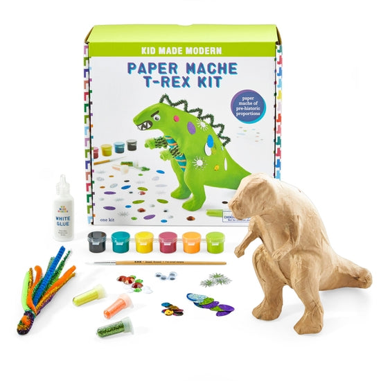 Kid Made Modern - Paper Mache T Rex Kit - Art Noise