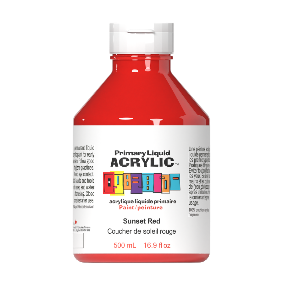 Primary Liquid Acrylic - Sunset Red - Art Noise