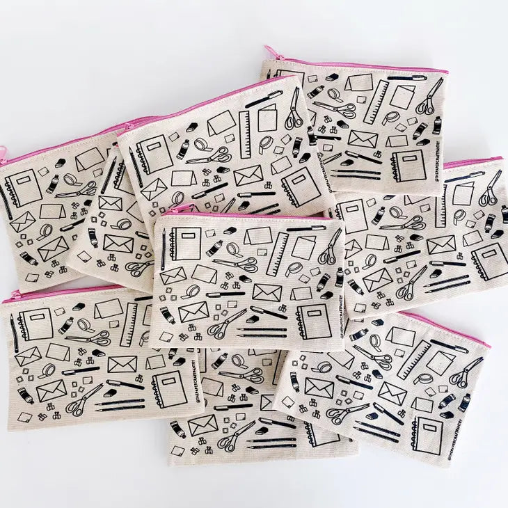 The Paper + Craft Pantry - Cotton Canvas Pouches - Art Noise
