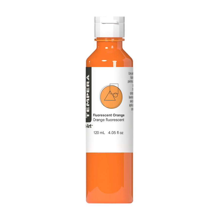 Primary Liquid Tempera - Fluorescent Orange - Art Noise