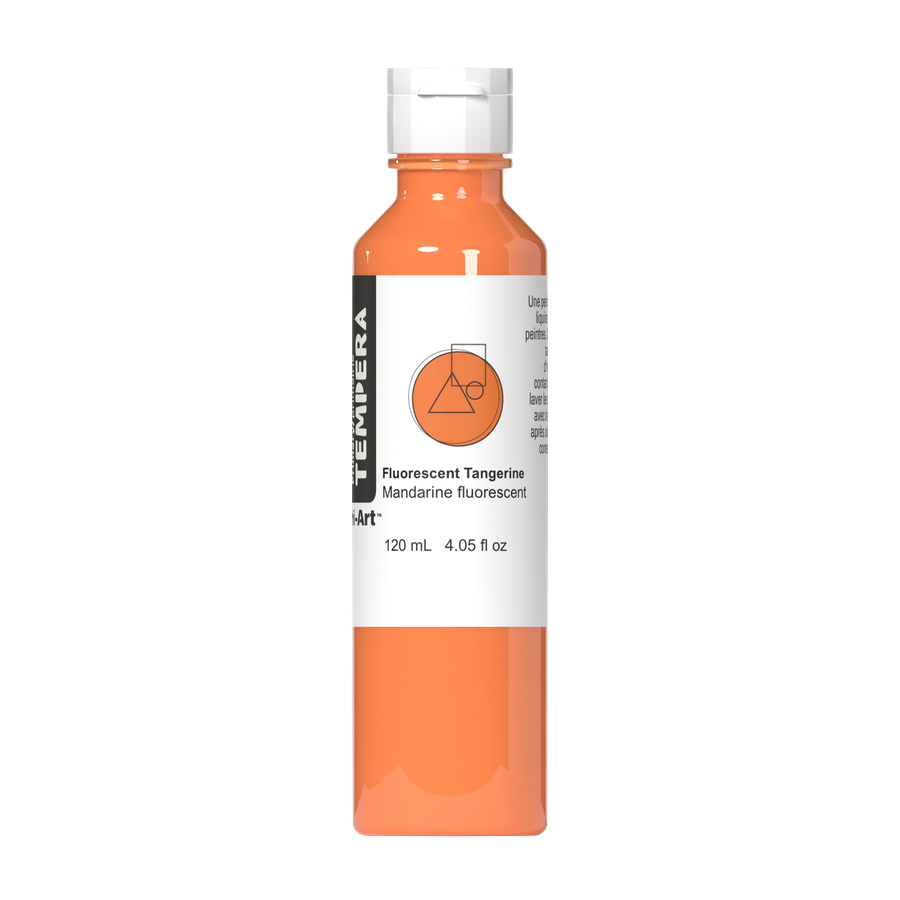 Primary Liquid Tempera - Fluorescent Tangerine - Art Noise