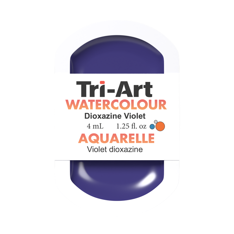 Tri-Art Water Colour Pans - Dioxazine Violet - 4 mL - Art Noise