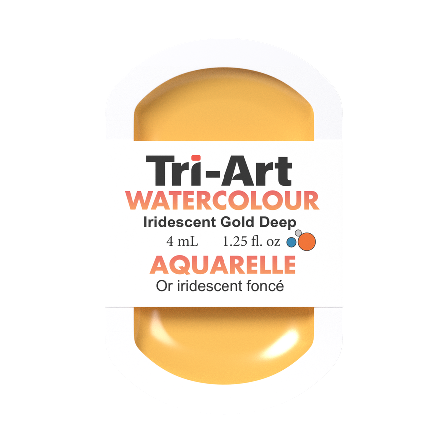Tri-Art Water Colour Pans - Iridescent Gold Deep - 4 mL