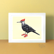 Amélie Legault - Woodpecker Art Print - Art Noise