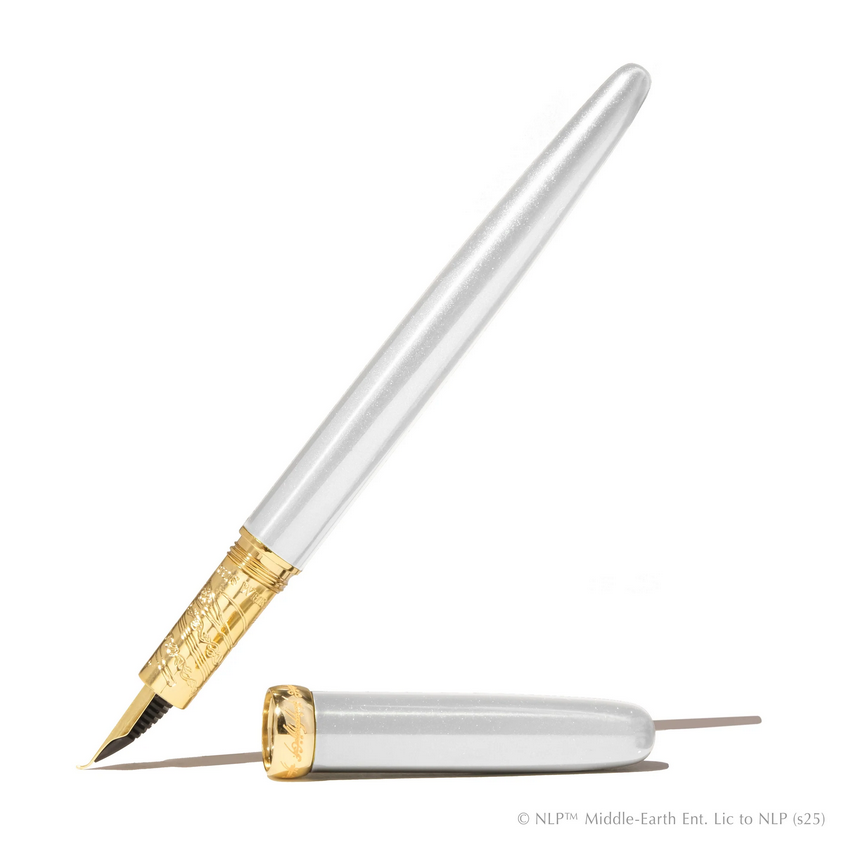 A pearl coloured fountain pen from the Ferris Wheel Press Canadian fountain pen manufacturer.
