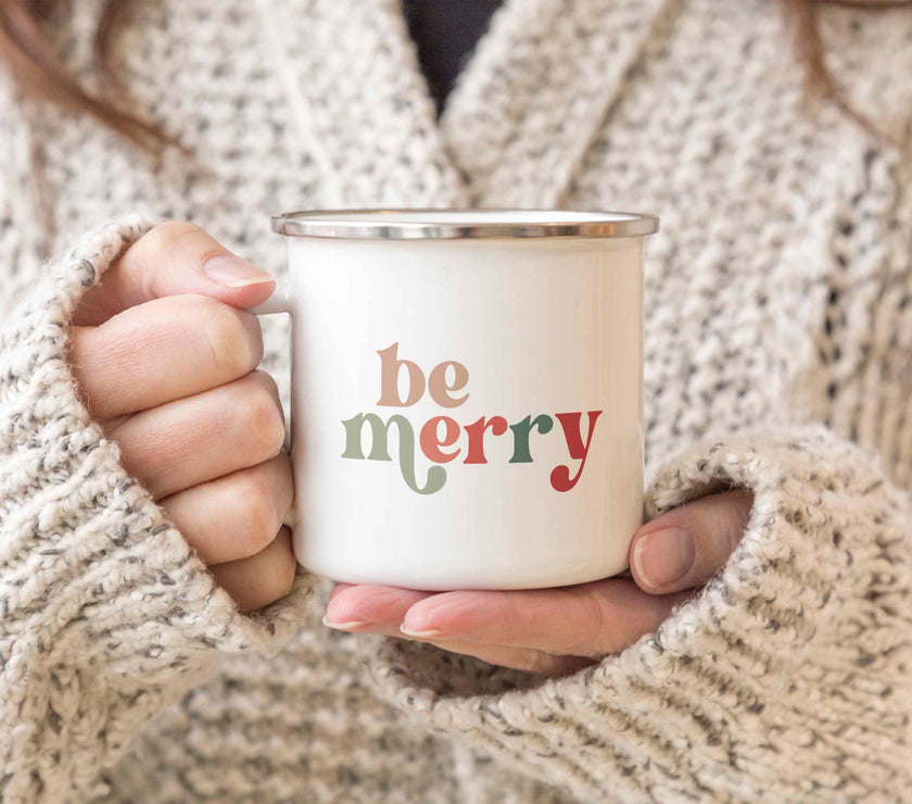 Be Merry Enamel Mug