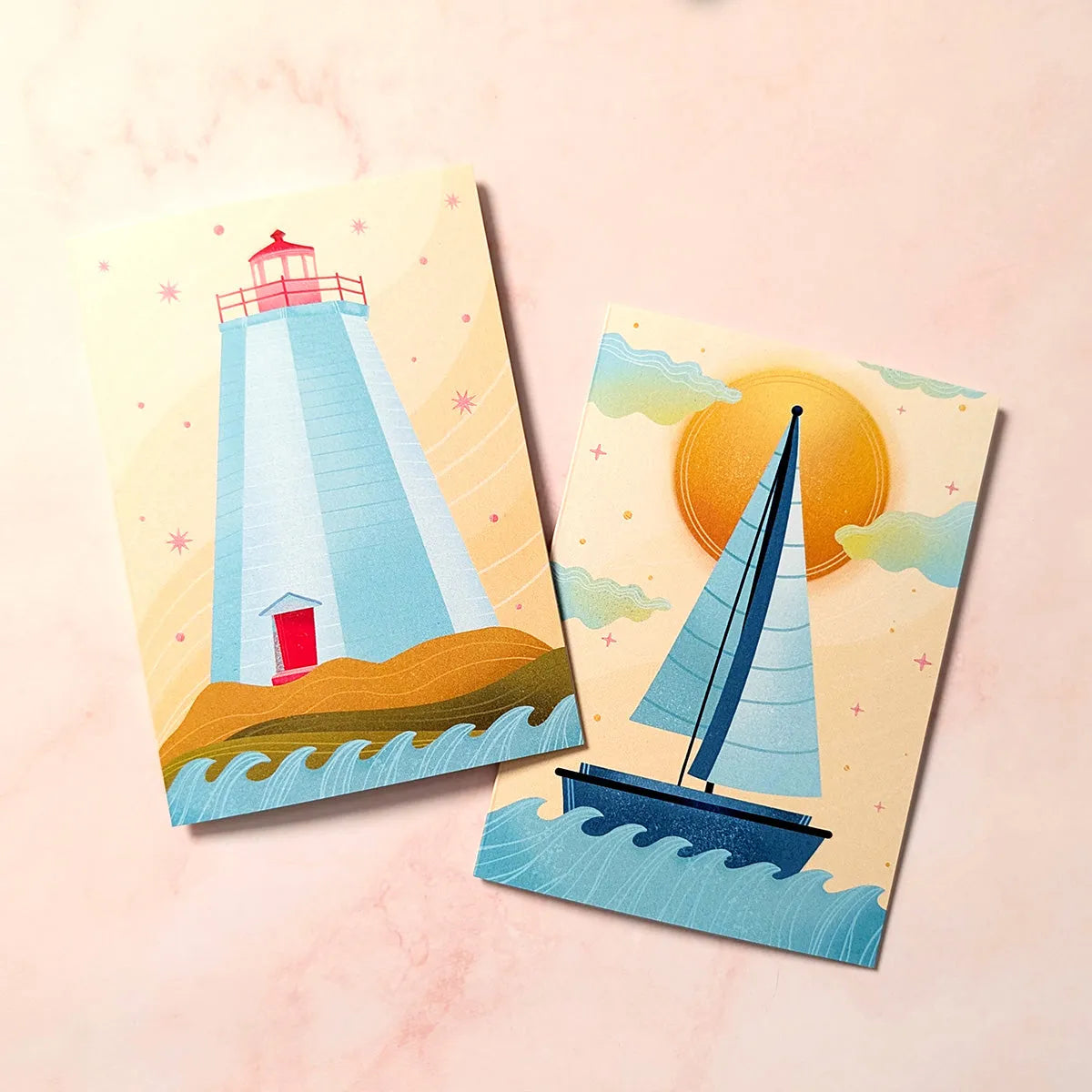  Sunset Sailing | New Brunswick Mini Greeting Card Cheeky Peach Designs Cards art-noise.myshopify.com sunset-sailing-new-brunswick-mini-greeting-card