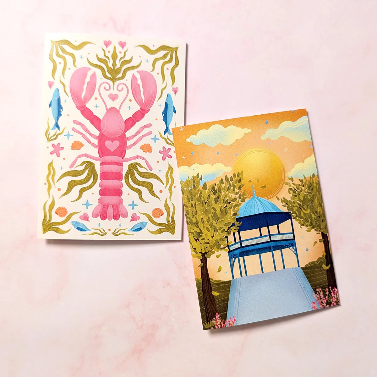  King Square | Saint John New Brunswick Mini Greeting Card Cheeky Peach Designs Cards art-noise.myshopify.com king-square-saint-john-new-brunswick-mini-greeting-card