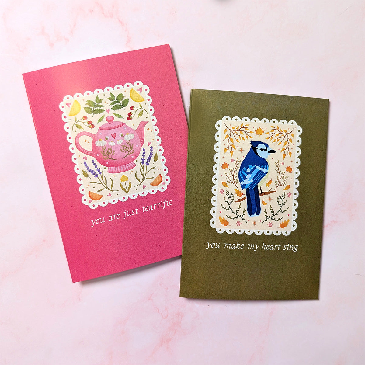 You Make My Heart Sing | Blue Jay Mini Greeting Card