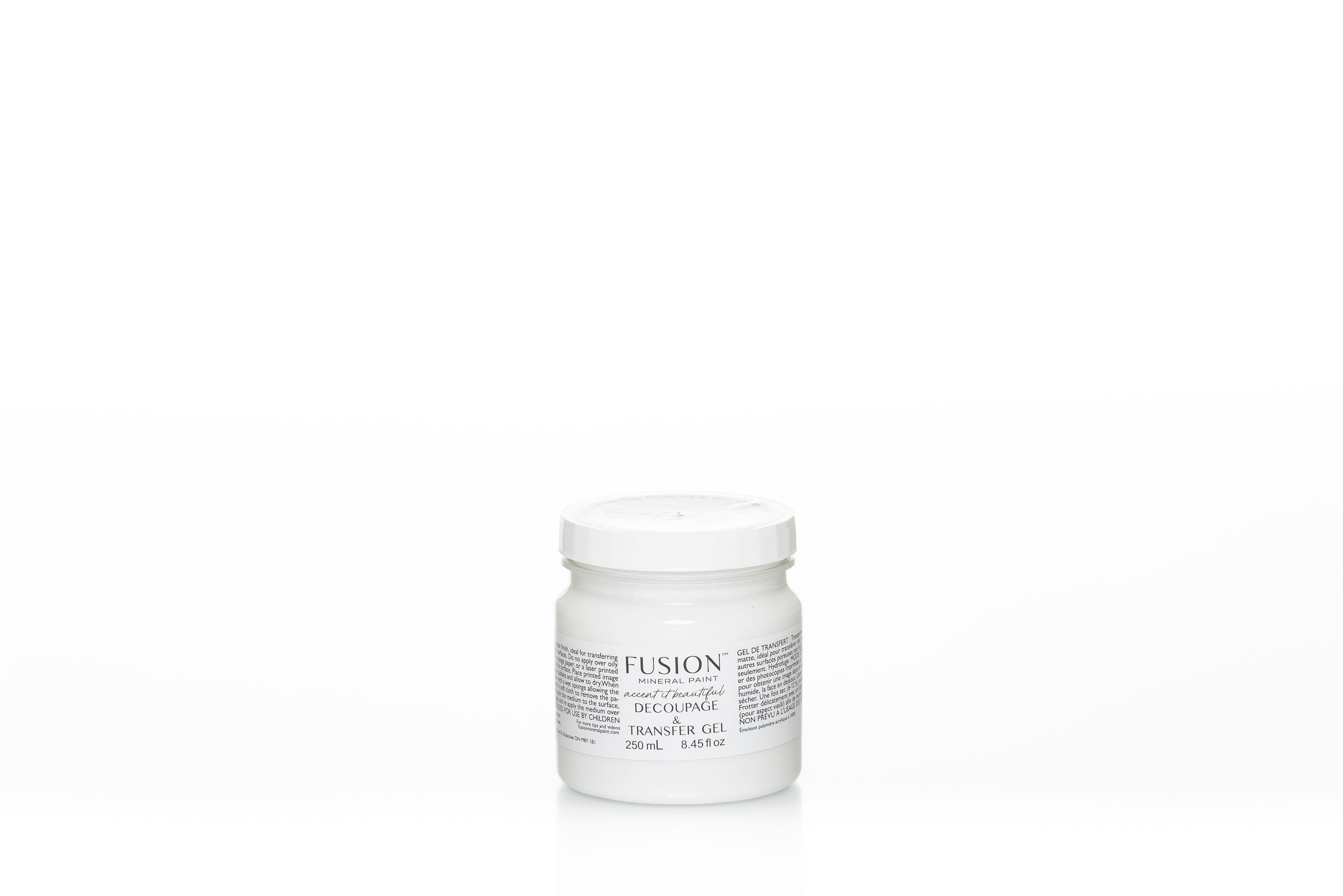 Fusion Mineral Paint Decoupage & Transfer Gel 250mL