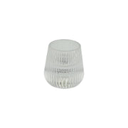 Clear glass tea light/votive holder, 2.5 in