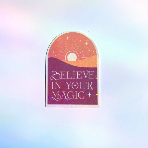  Believe in your Magic Sticker Cheeky Peach Designs Sticker art-noise.myshopify.com believe-in-your-magic-sticker