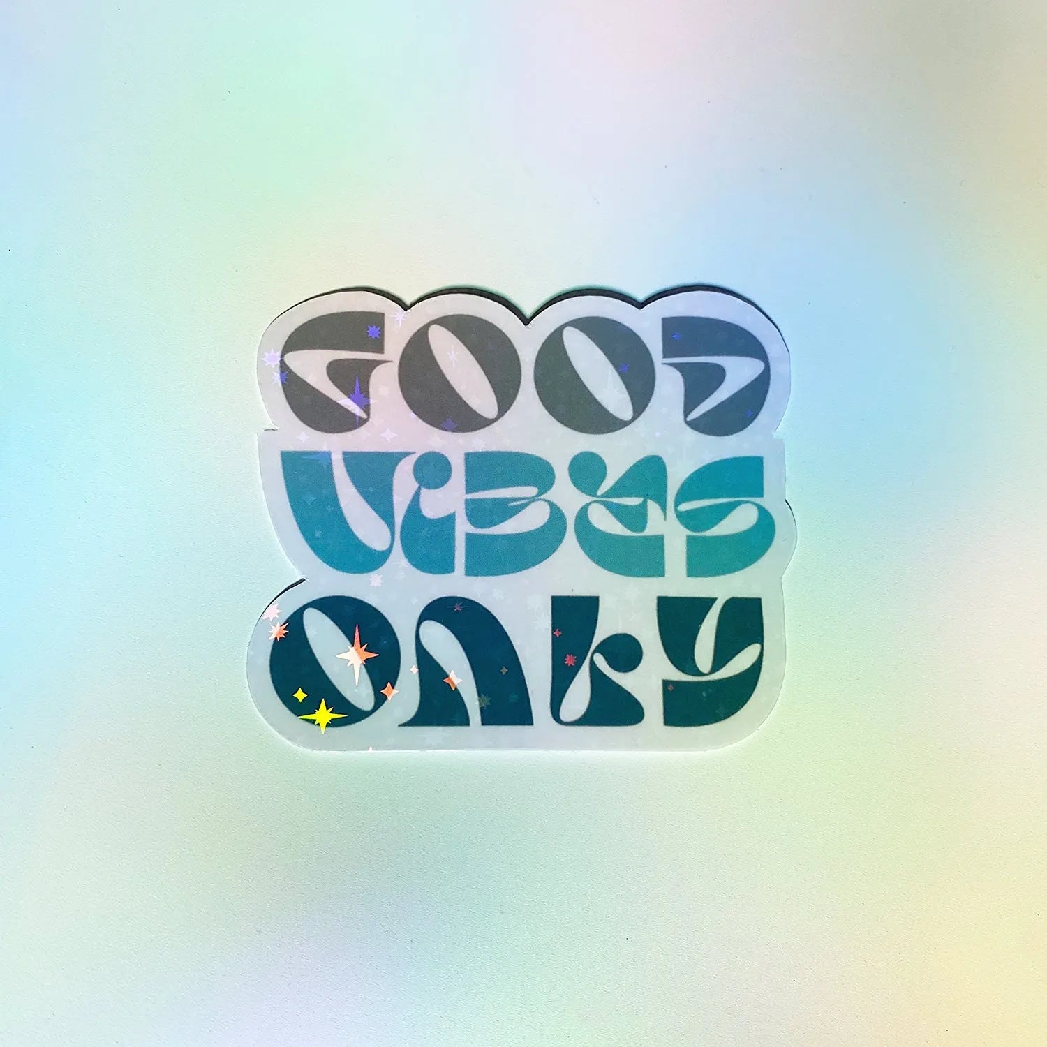  Good Vibes Only Sticker Cheeky Peach Designs Sticker art-noise.myshopify.com good-vibes-only-sticker