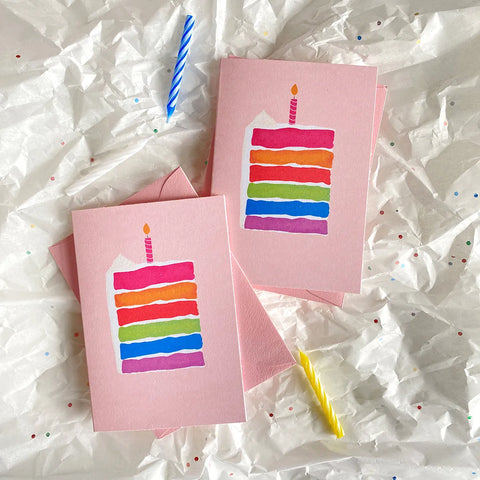  Sweet As Cake Mini Birthday Greeting Card Cheeky Peach Designs Cards art-noise.myshopify.com sweet-as-cake-mini-birthday-greeting-card