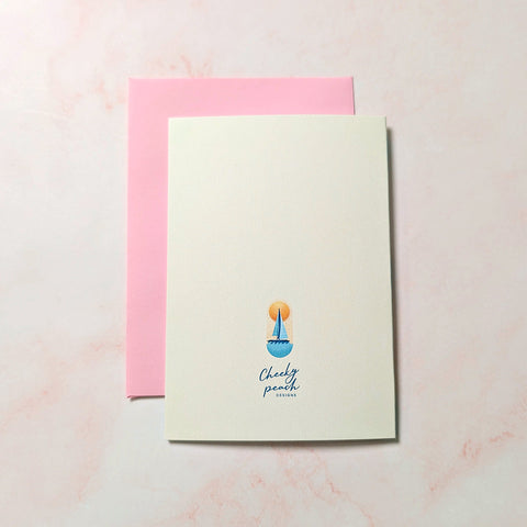 Sunset Sailing | New Brunswick Mini Greeting Card