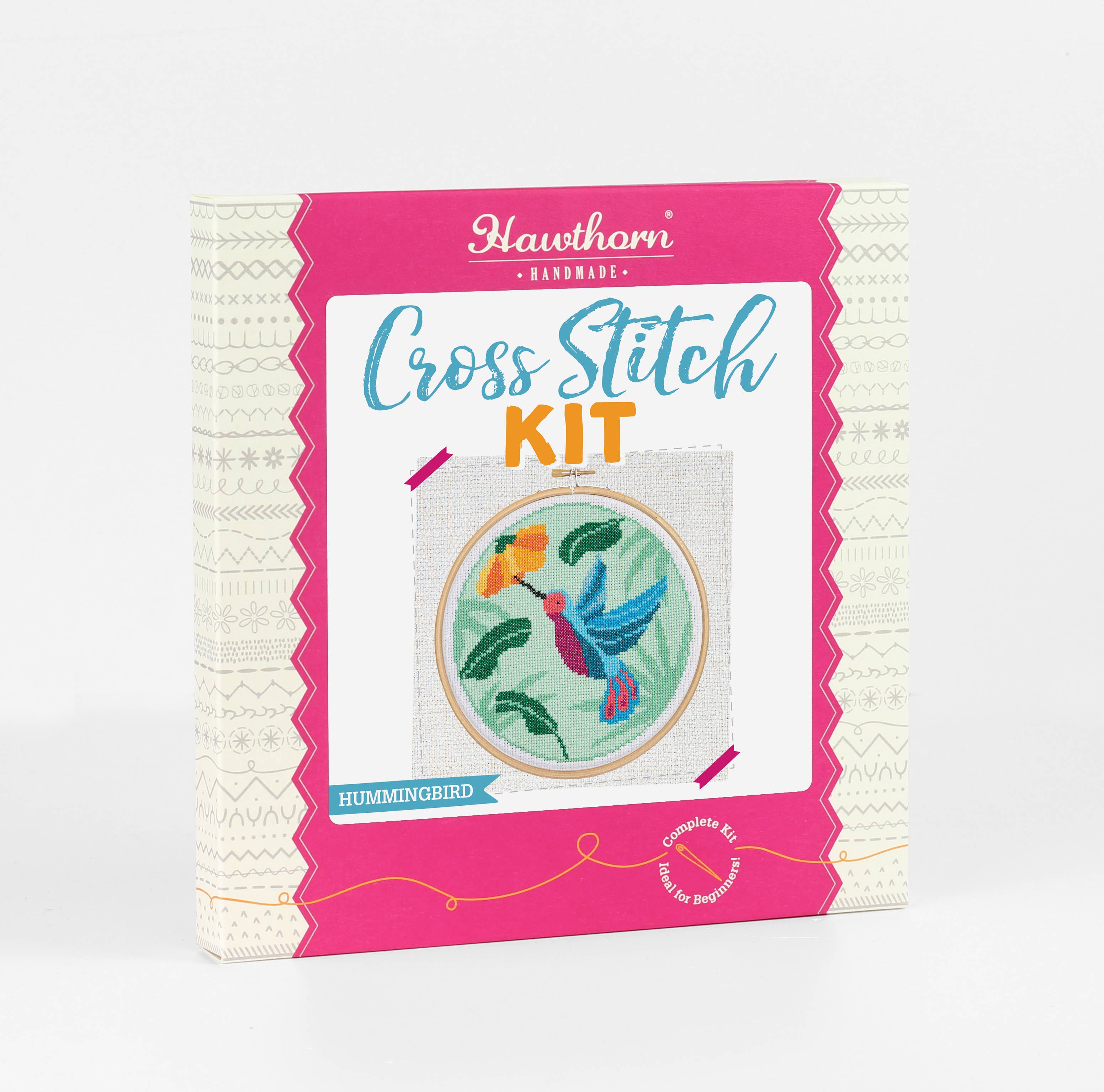 Hummingbird Cross Stitch Kit | Beginner Craft Kit