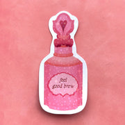  Feel Good Brew Sticker Cheeky Peach Designs Sticker art-noise.myshopify.com feel-good-brew-sticker