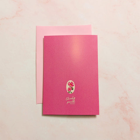 Petals in Pink | Floral Mini Greeting Card