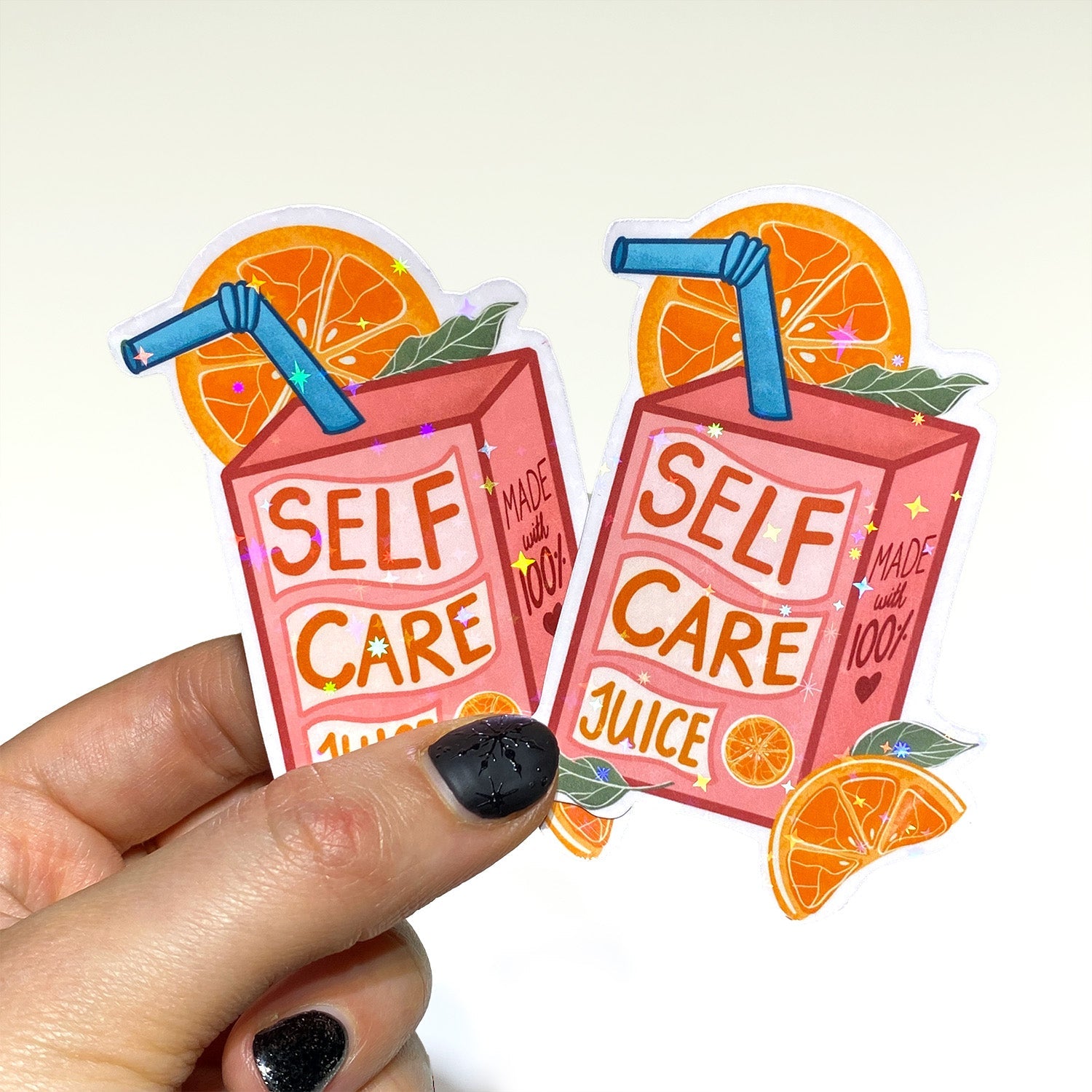 Self Care Juice Sticker