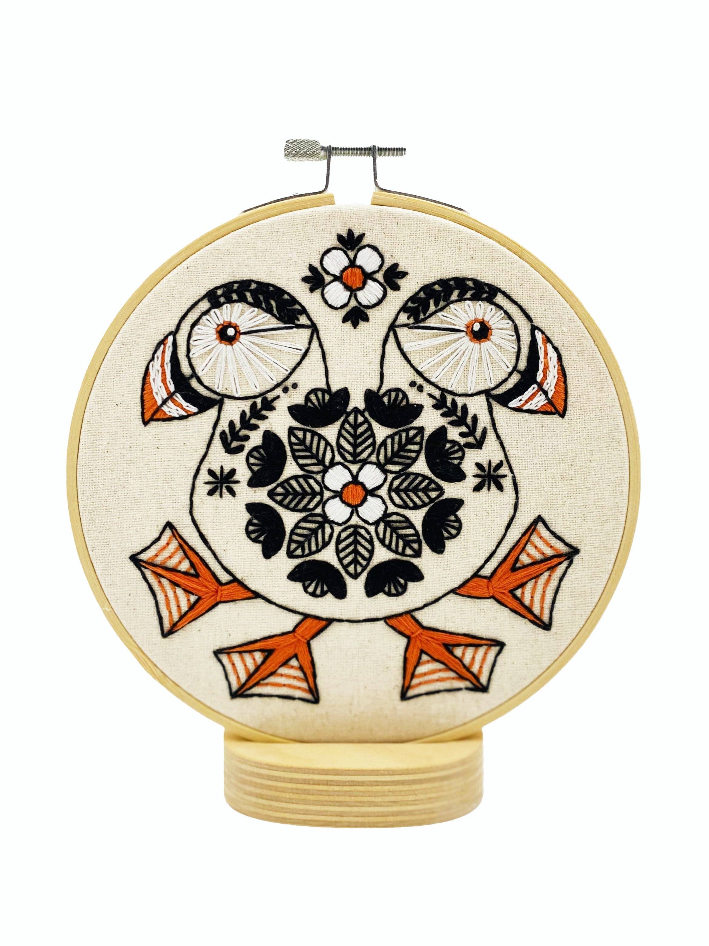 Puffin Complete Embroidery Kit