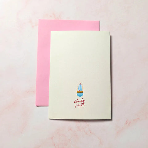  East Coast Lighthouse | New Brunswick Mini Greeting Card Cheeky Peach Designs Cards art-noise.myshopify.com east-coast-lighthouse-new-brunswick-mini-greeting-card