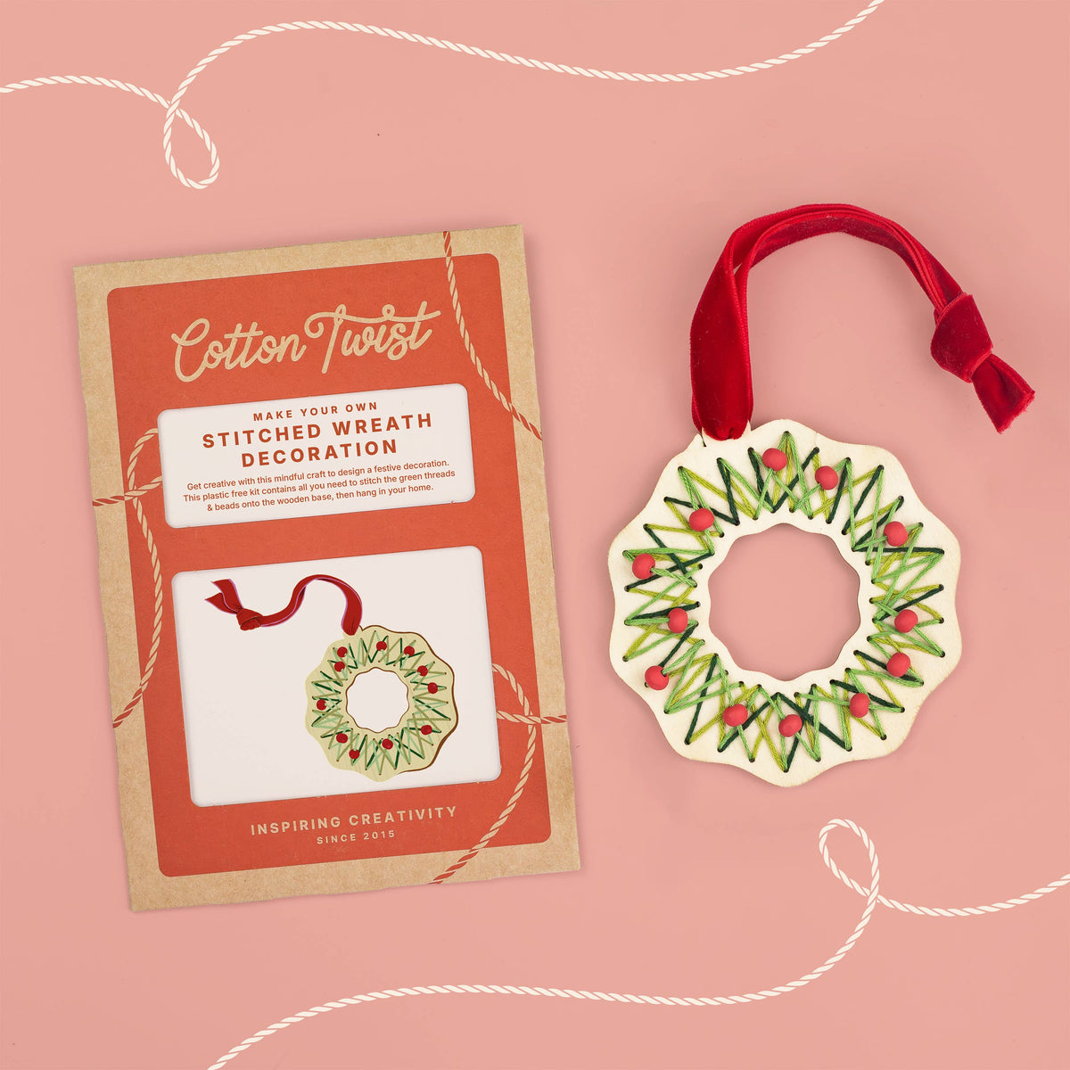 Make Your Own Stitched Wreath Decoration