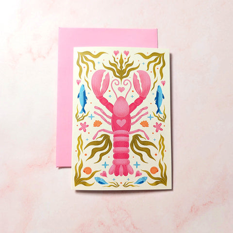 You're My Lobster | New Brunswick Mini Greeting Card