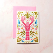  You're My Lobster | New Brunswick Mini Greeting Card Cheeky Peach Designs Cards art-noise.myshopify.com youre-my-lobster-new-brunswick-mini-greeting-card