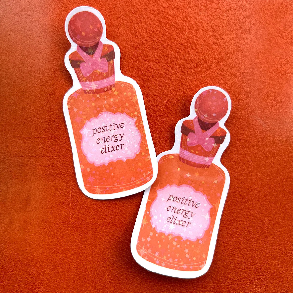  Positive Energy Elixir Sticker Cheeky Peach Designs Sticker art-noise.myshopify.com positive-energy-elixir-sticker