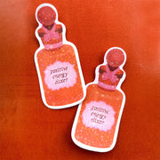  Positive Energy Elixir Sticker Cheeky Peach Designs Sticker art-noise.myshopify.com positive-energy-elixir-sticker