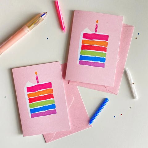  Sweet As Cake Mini Birthday Greeting Card Cheeky Peach Designs Cards art-noise.myshopify.com sweet-as-cake-mini-birthday-greeting-card