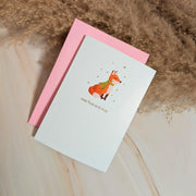Stay Foxy and Cozy Mini Holiday Card