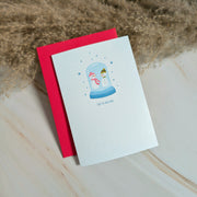 Let It Snow Globe Mini Holiday Card