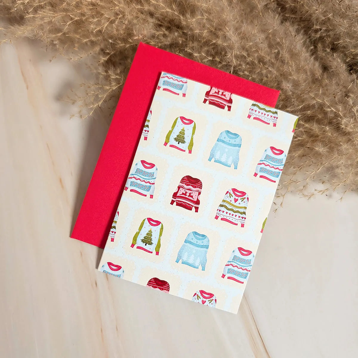  Warm Sweater Wishes Mini Holiday Card Cheeky Peach Designs Cards art-noise.myshopify.com warm-sweater-wishes-mini-holiday-card
