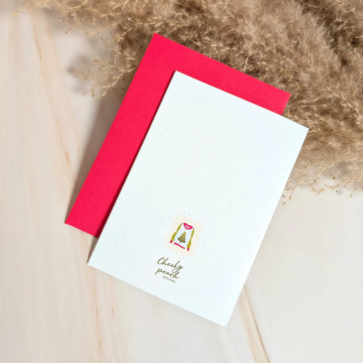  Warm Sweater Wishes Mini Holiday Card Cheeky Peach Designs Cards art-noise.myshopify.com warm-sweater-wishes-mini-holiday-card