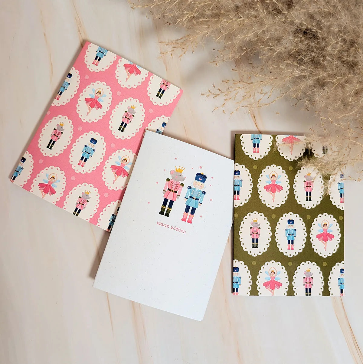  Warm Wishes Mini Holiday Nutcracker Card Cheeky Peach Designs Cards art-noise.myshopify.com warm-wishes-mini-holiday-nutcracker-card