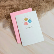  Deck the Halls Mini Ornament Holiday Card Cheeky Peach Designs Cards art-noise.myshopify.com deck-the-halls-mini-ornament-holiday-card