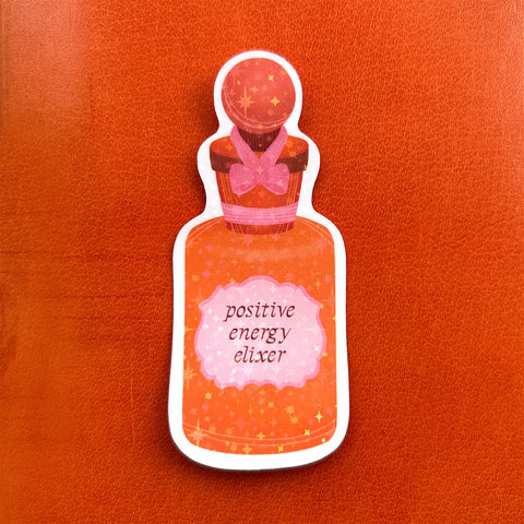  Positive Energy Elixir Sticker Cheeky Peach Designs Sticker art-noise.myshopify.com positive-energy-elixir-sticker