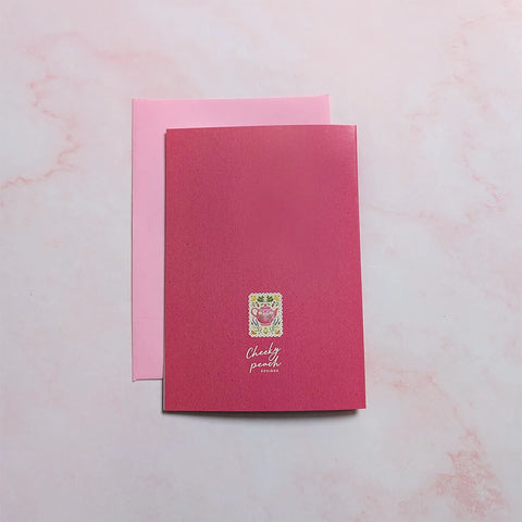  You're Just Teariffic | Teapot Mini Greeting Card Cheeky Peach Designs Cards art-noise.myshopify.com youre-just-teariffic-teapot-mini-greeting-card